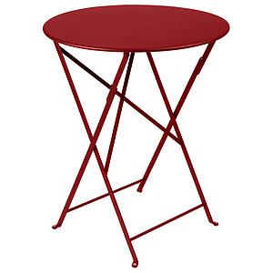 Table pliante 60cm BISTRO Fermob Rouge piment