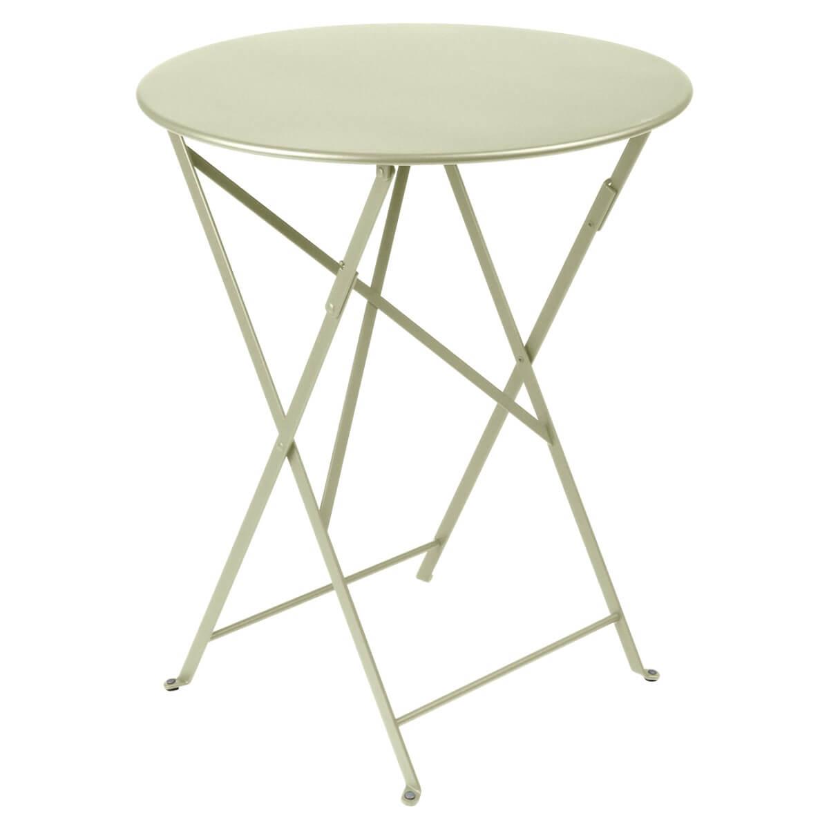 Table pliante 60cm BISTRO Fermob vert tilleul