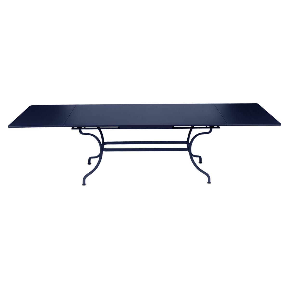 Table rallonge ROMANE Fermob bleu abysse