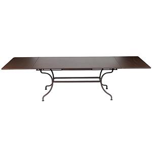 Table rallonge ROMANE Fermob brun rouille
