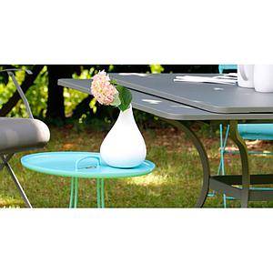 Table rallonge ROMANE Fermob brun rouille