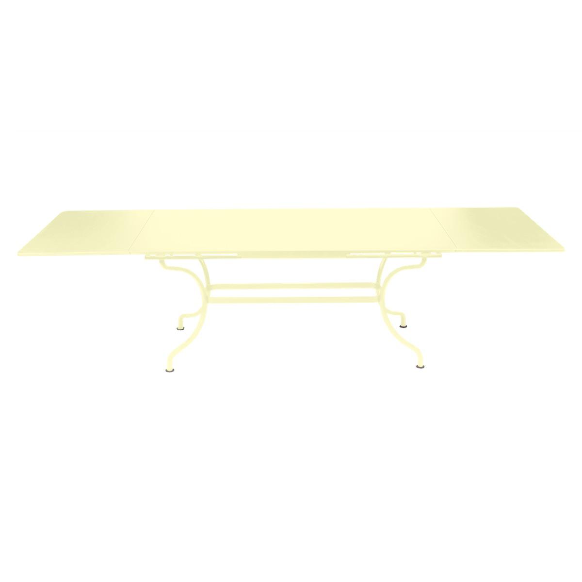 Table rallonge ROMANE Fermob citron givré