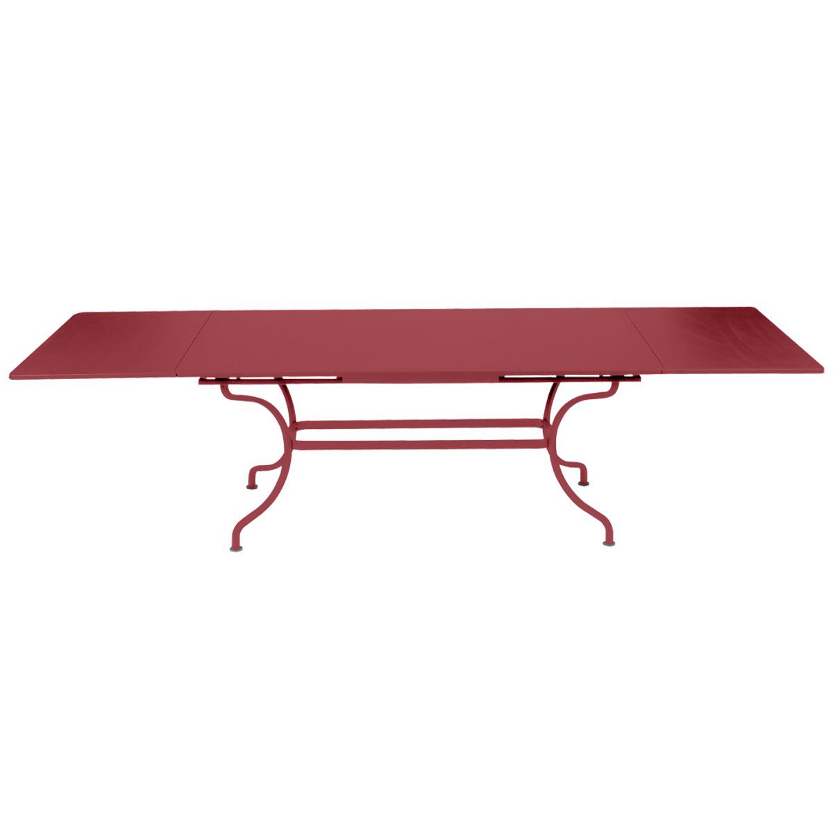 Table rallonge ROMANE Fermob piment