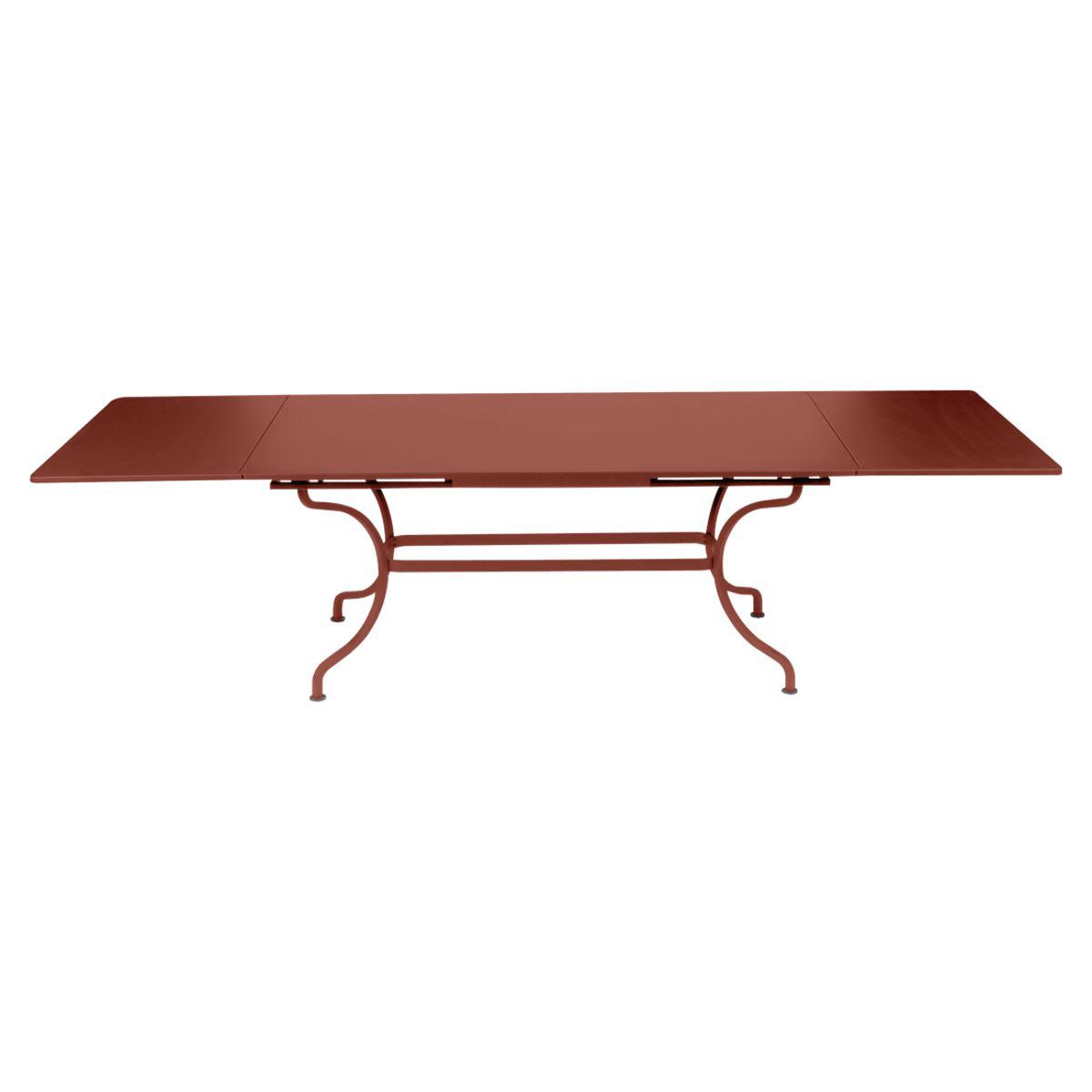 Table rallonge ROMANE Fermob rouge ocre