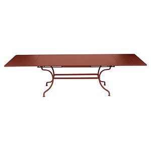 Table rallonge ROMANE Fermob rouge ocre