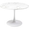 Table ronde 110cm VENETO Kare Design marbre blanc