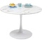 Table ronde 110cm VENETO Kare Design marbre blanc