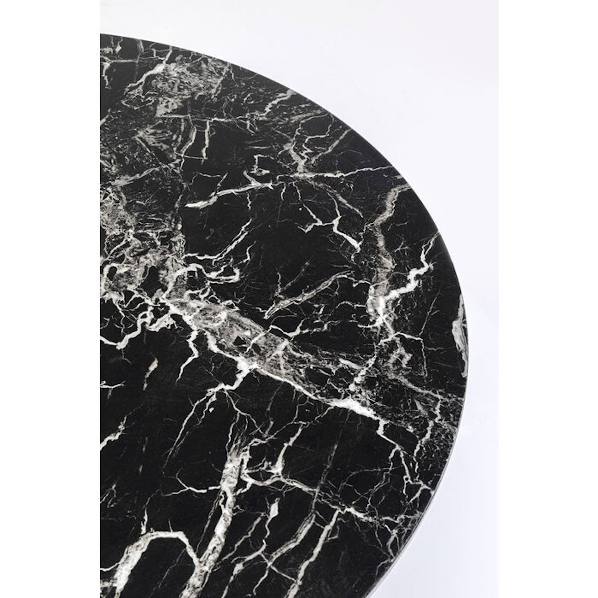 Table ronde 110cm VENETO Kare Design marbre noir