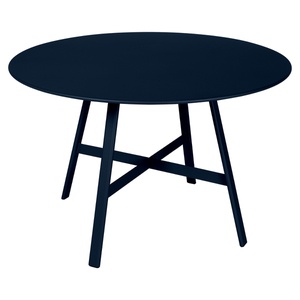 Table ronde 117 cm SO'O Fermob bleu abysse