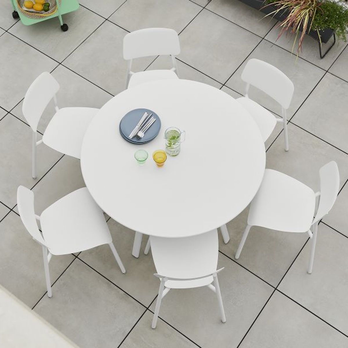 Table ronde 117 cm SO'O Fermob miel new