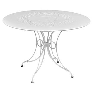 Table ronde 117cm 1900 Fermob blanc coton