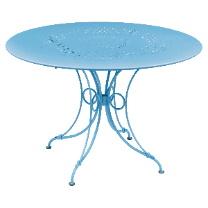 Table ronde 117cm 1900 Fermob bleu maya