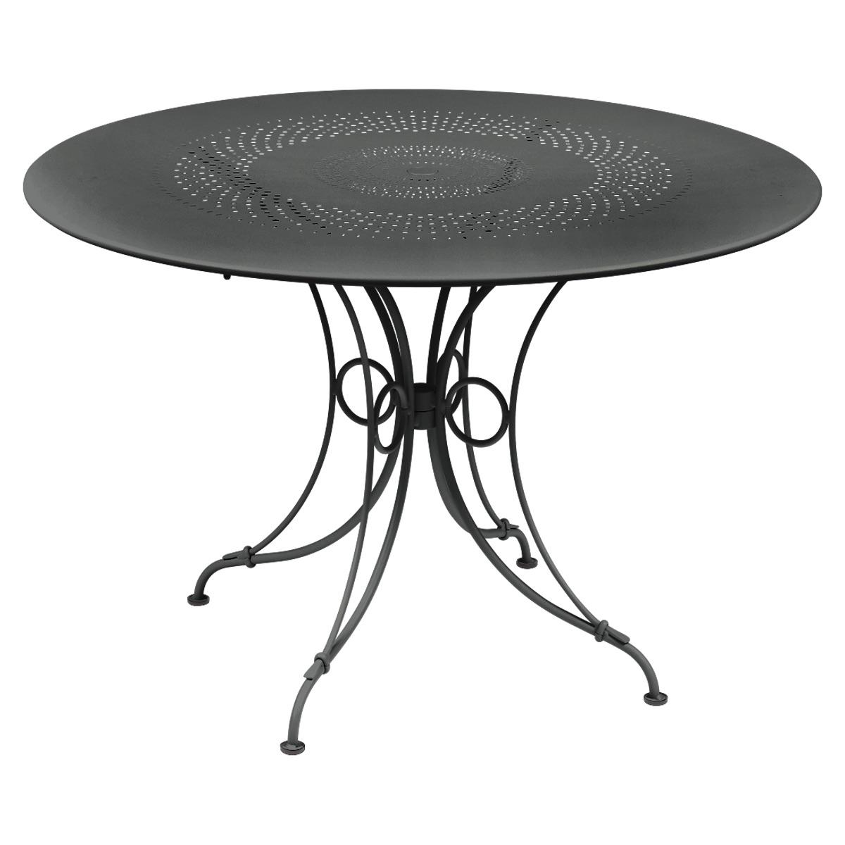 Table ronde 117cm 1900 Fermob carbone