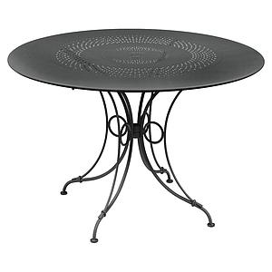 Table ronde 117cm 1900 Fermob carbone