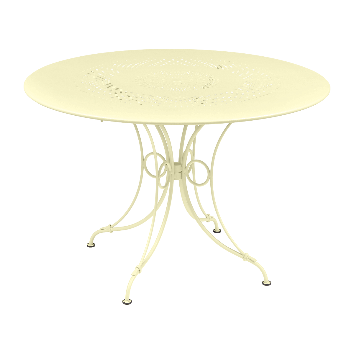 Table ronde 117cm 1900 Fermob citron givré
