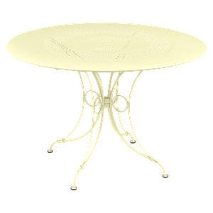 Table ronde 117cm 1900 Fermob citron givré