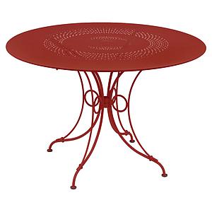 Table ronde 117cm 1900 Fermob coquelicot