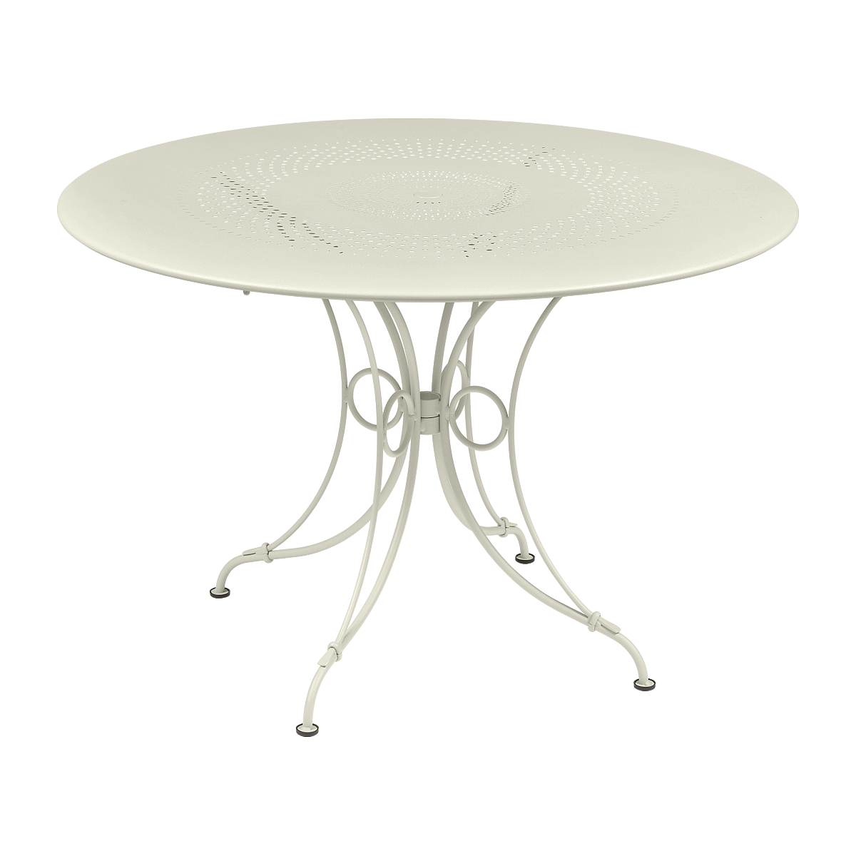 Table ronde 117cm 1900 Fermob gris argile