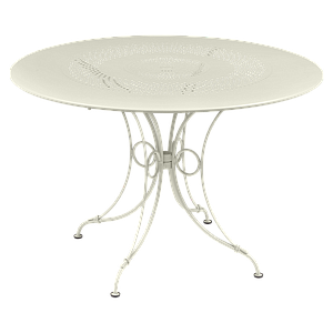 Table ronde 117cm 1900 Fermob gris argile