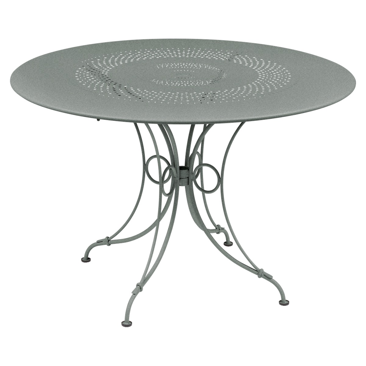 Table ronde 117cm 1900 Fermob gris lapilli 