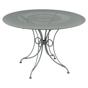 Table ronde 117cm 1900 Fermob gris lapilli 