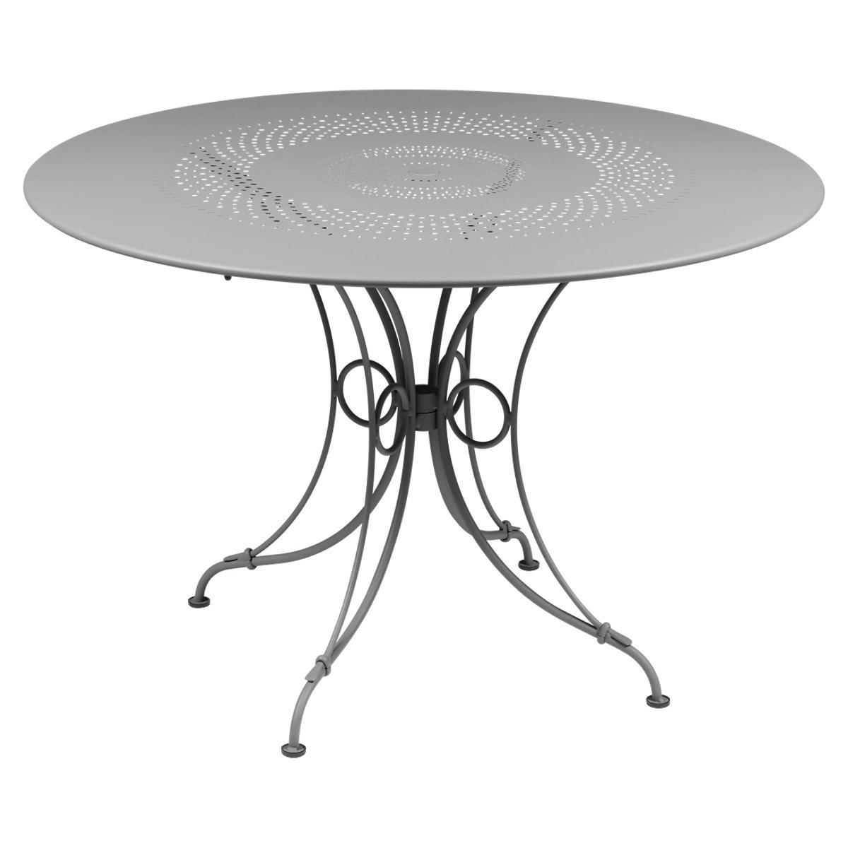 Table ronde 117cm 1900 Fermob gris métal