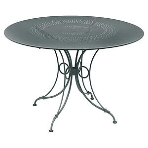 Table ronde 117cm 1900 Fermob gris orage