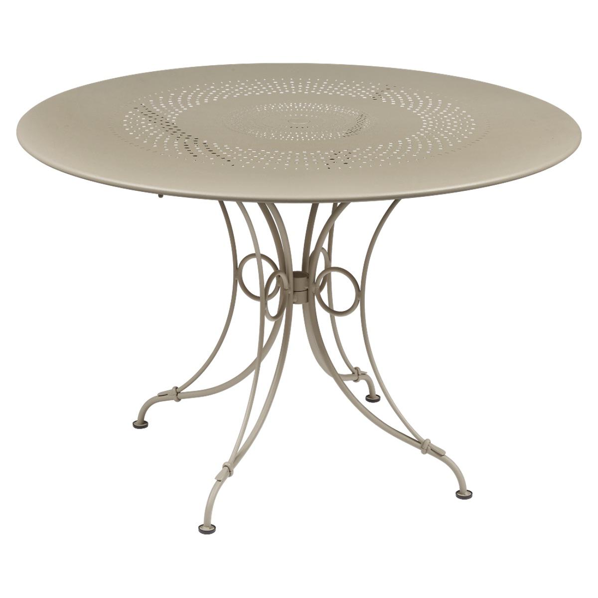 Table ronde 117cm 1900 Fermob muscade