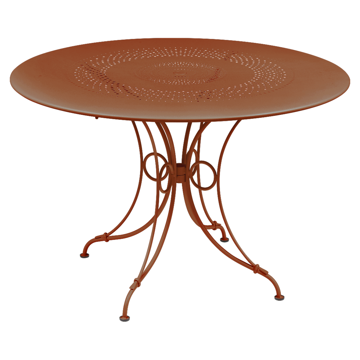 Table ronde 117cm 1900 Fermob orange confite