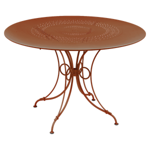 Table ronde 117cm 1900 Fermob orange confite