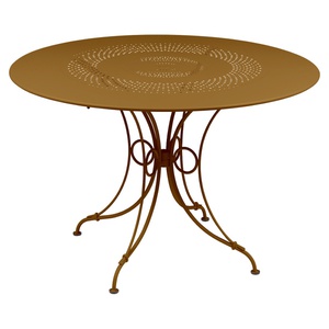 Table ronde 117cm 1900 Fermob pain d'épices 