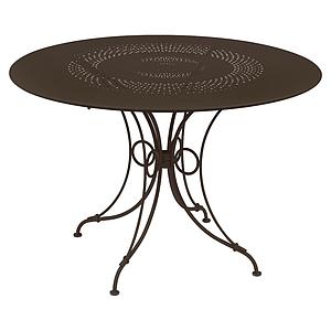 Table ronde 117cm 1900 Fermob rouille
