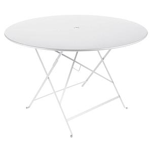 Table ronde 117cm BISTRO Fermob blanc coton