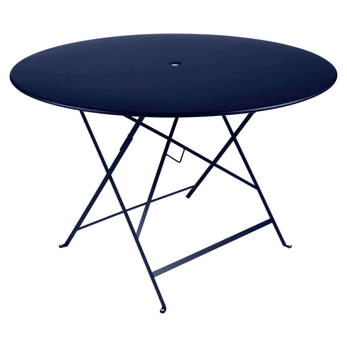 Table ronde 117cm BISTRO Fermob Bleu Abysse