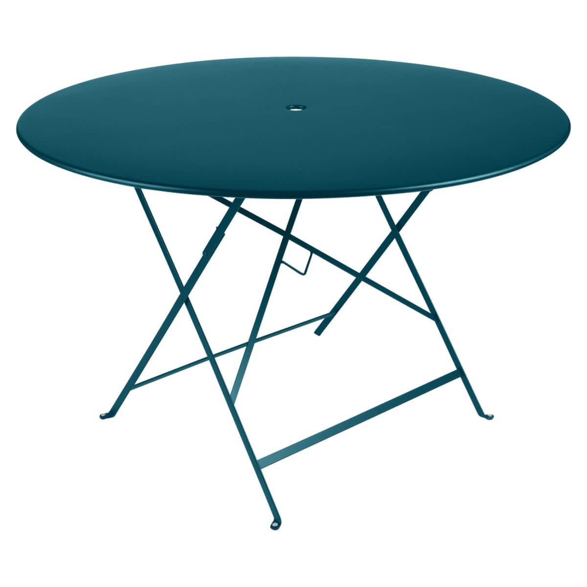 Table ronde 117cm BISTRO Fermob bleu acapulco