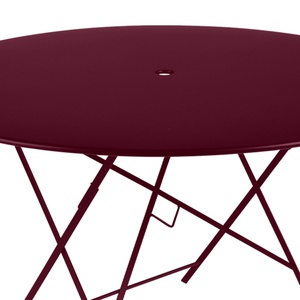 Table ronde 117cm BISTRO Fermob Cerise noire