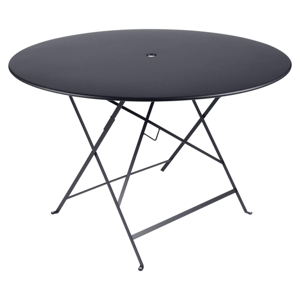 Table ronde 117cm BISTRO Fermob gris carbone