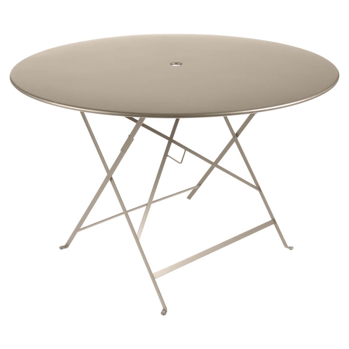 Table ronde 117cm BISTRO Fermob muscade