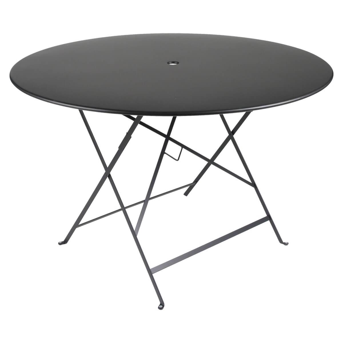 Table ronde 117cm BISTRO Fermob noir réglisse