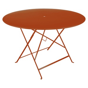 Table ronde 117cm BISTRO Fermob orange confite