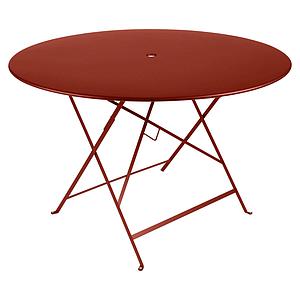 Table ronde 117cm BISTRO Fermob rouge ocre