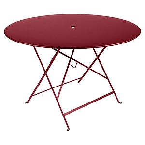 Table ronde 117cm BISTRO Fermob rouge piment