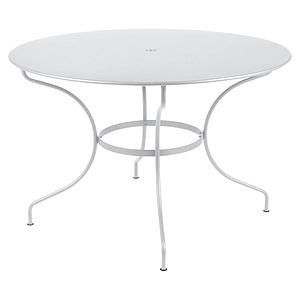 Table ronde 117cm OPERA + Fermob blanc coton