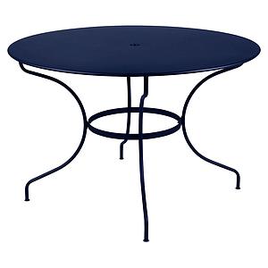 Table ronde 117cm OPERA Fermob bleu abysse