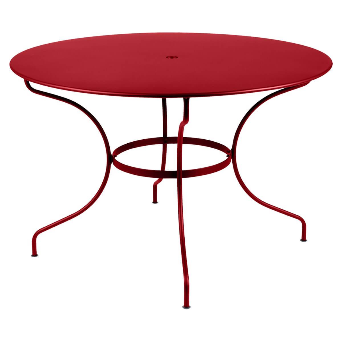 Table ronde 117cm OPERA Fermob coquelicot