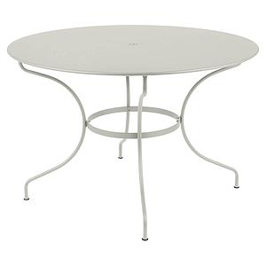 Table ronde 117cm OPERA + Fermob gris argile