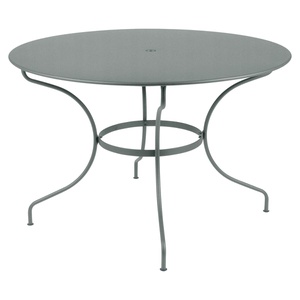 Table ronde 117cm OPERA + Fermob gris lapilli
