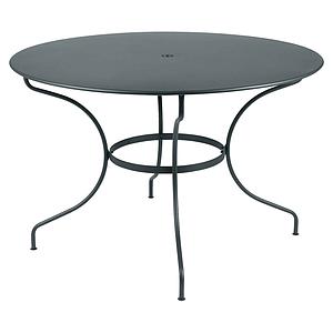 Table ronde 117cm OPERA + Fermob gris orage