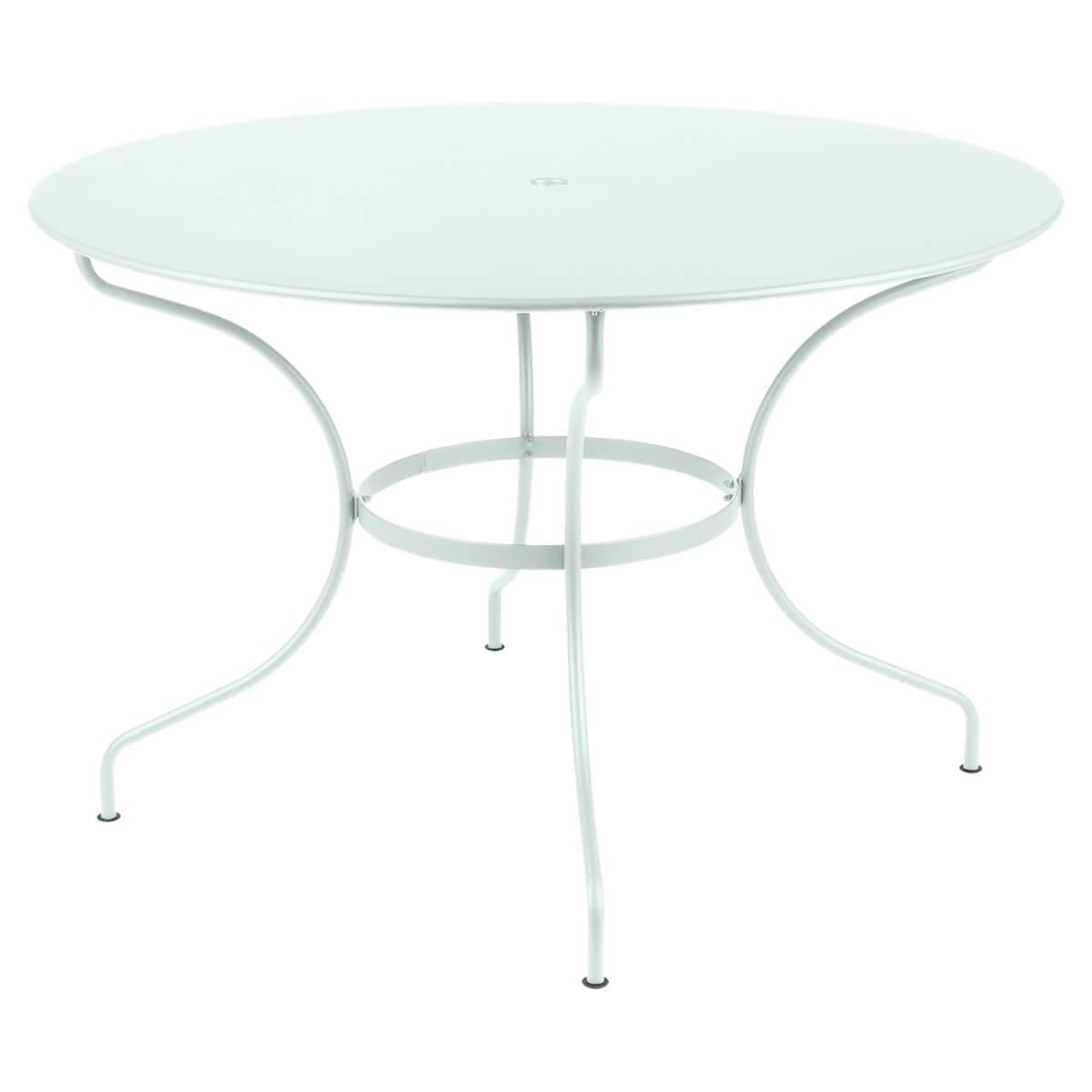 Table ronde 117cm OPERA + Fermob menthe glaciale
