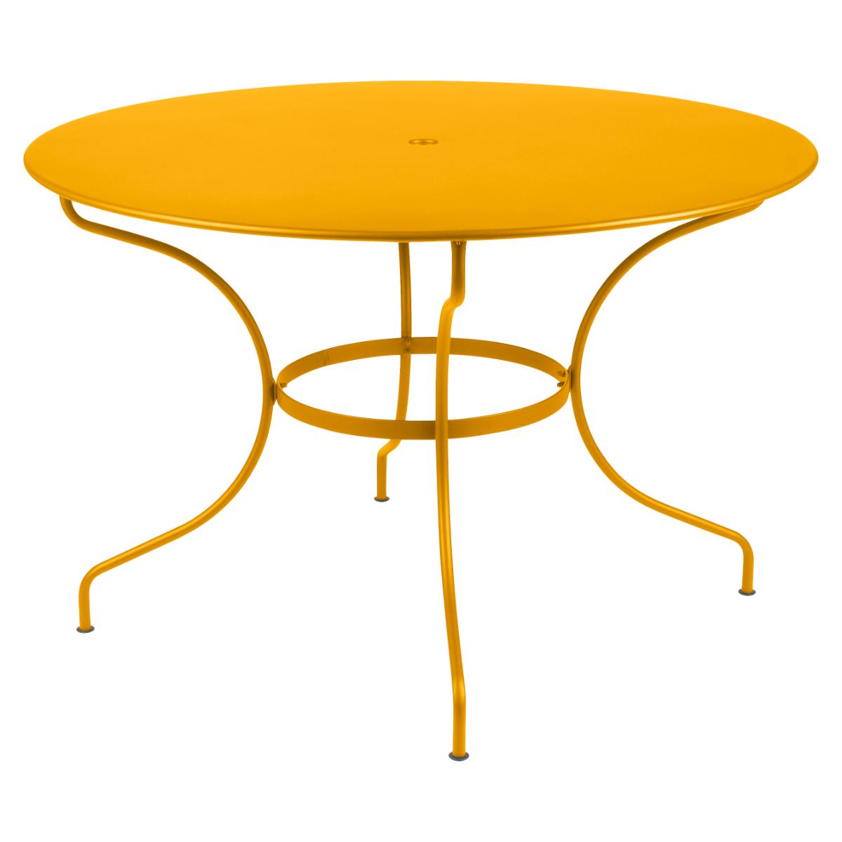 Table ronde 117cm OPERA + Fermob miel NEW